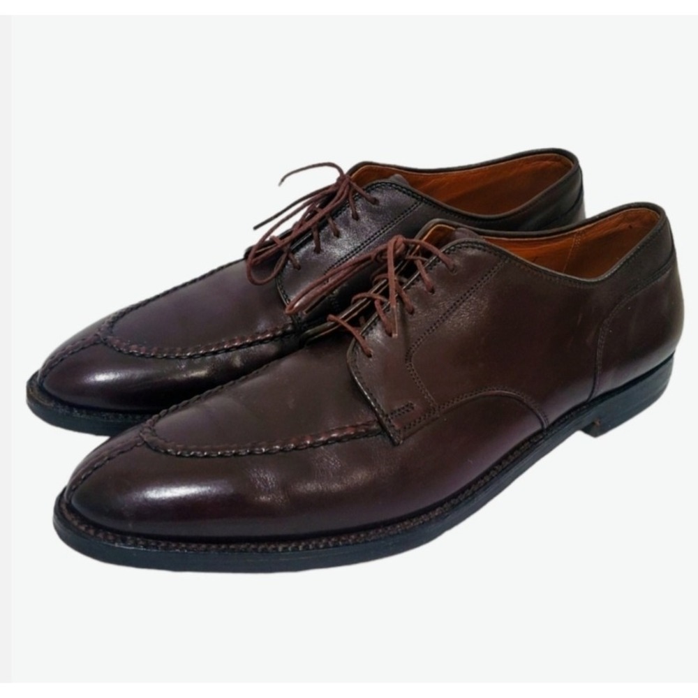 Alden 964 Dark Burgundy Calfskin Leather Split Toe Blucher Dress Shoes Mens 13 A
